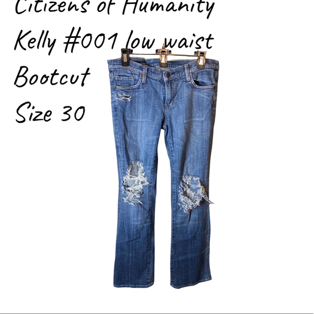 Citizens of Humanity size 30 kelly#001 bootcut jeans low waist